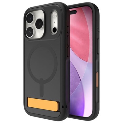 ZAGG Sedona Snap MagSafe Phone Case for iPhone 17 Pro, Shock Absorbing, Flood Black (702319130)