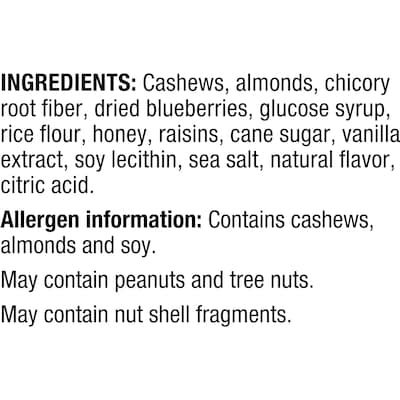 KIND Gluten Free Blueberry Vanilla Cashew Nut Bar, 12 Bars/Box (PHW18039)