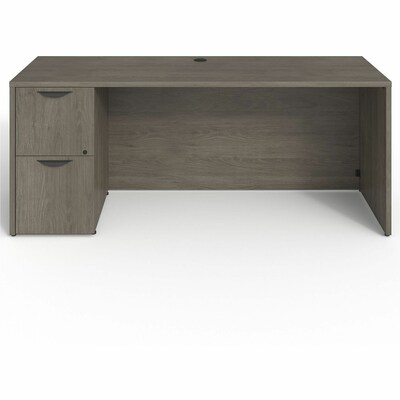 Lorell Prominence 2.0 Left-Pedestal Credenza (LLRPC2472LGE)