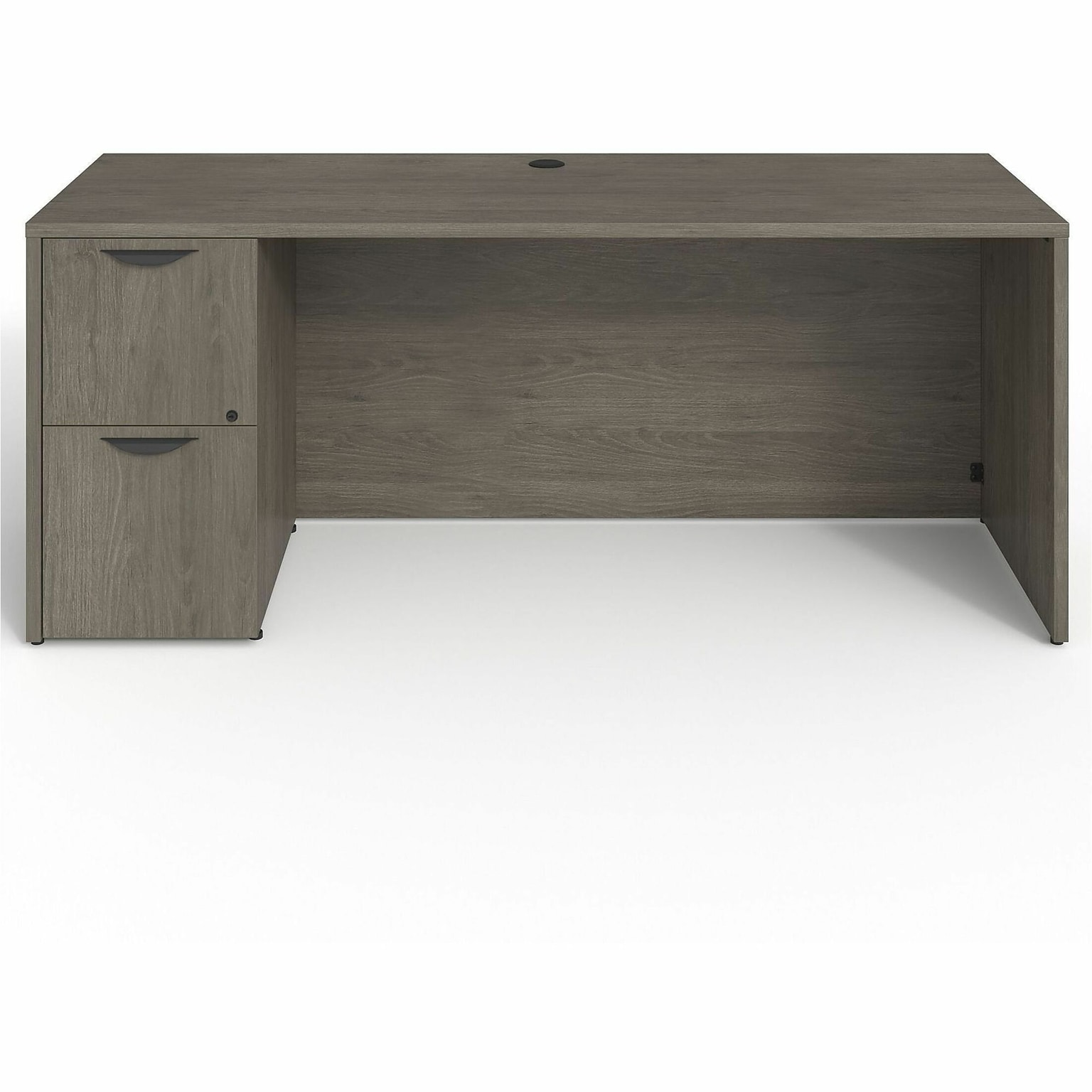 Lorell Prominence 2.0 Left-Pedestal Credenza (LLRPC2472LGE)