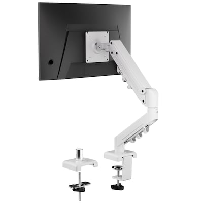 FlexiSpot MA1 Single Adjustable Arm, Up to 32 Monitor, White (MA1W-S-DP)