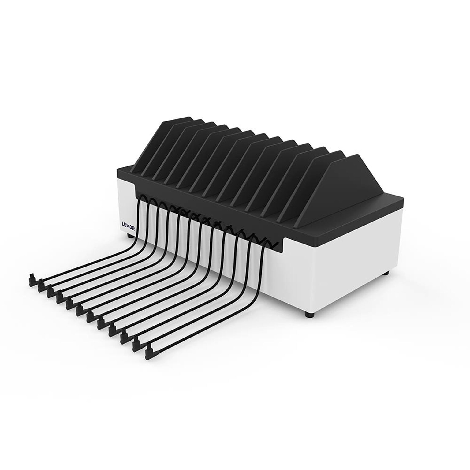 Luxor 12-Port USB-C Charging Station, White Powder Coated Steel (LOTT12USBC)