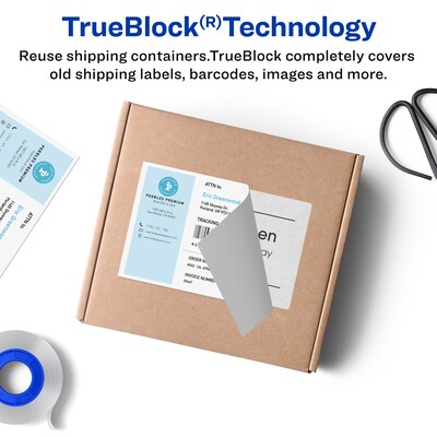 Avery TrueBlock Inkjet Shipping Labels with Paper Receipts, 5-1/16 x 7-5/8, White, 25 Labels/Pack
