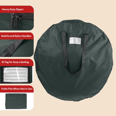 DTX Intl Wreath Storage Bag, Green (83-DT5570)