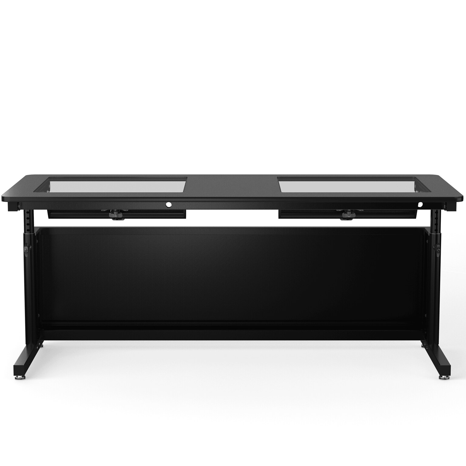 VersaDesk Downview 72W Manual Adjustable Standing Computer Table, Black (DVT7230-BB)