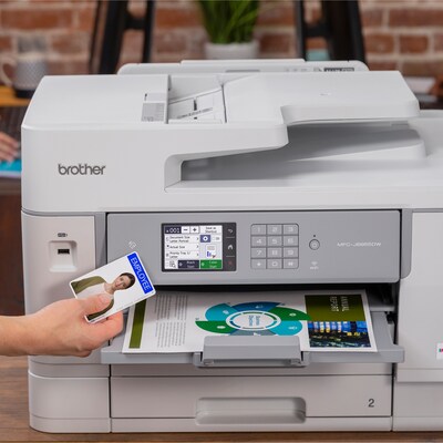 Brother INKvestment Tank MFC-J6955DW Wireless Color Inkjet Printer, All-In-One Supertank, Print, Scan, Copy, Fax