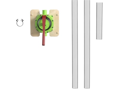 Flash Furniture Bright Beginnings Hand Pump Set for Modular STEAM Walls (MK-ME13149-G)