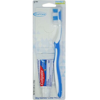 Colgate 0.85oz Toothpaste Tube & Toothbrush Kit, 6 Kits/Traypack, 18 Traypacks/Carton