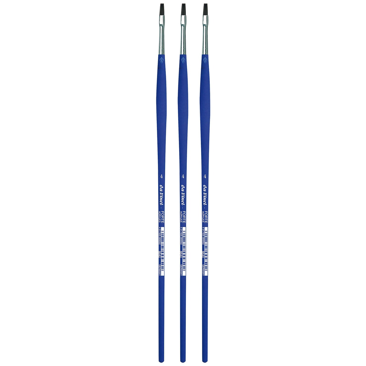 da Vinci FORTE-Acrylics Oil and Acrylic Synthetic Student Brushes, 3 /Pack (DVXVA86404-3)