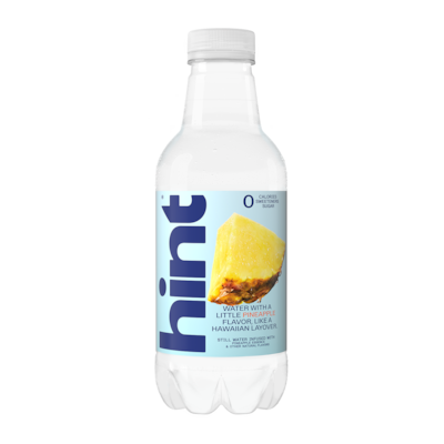 Hint Pineapple Flavored Water, 16 oz., 12/Carton (00129)