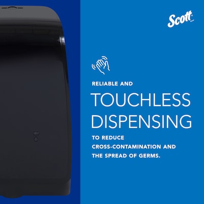 Scott Pro Automatic Wall Mounted Hand Soap/Hand Sanitizer Dispenser, Black (32504)