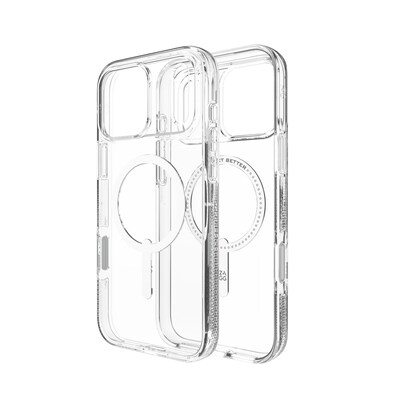 ZAGG Crystal Palace Snap MagSafe Phone Case for Apple iPhone 17 Pro Max, Shock Absorbing, Clear (702319710)