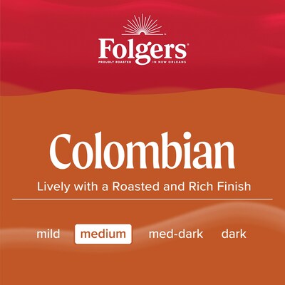Folger Colombian Ground Coffee Filter Pack, Medium Roast, 1.4 oz., 40/Carton (SMU10107)