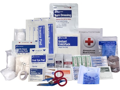 First Aid Only First Aid Kit Refill, ANSI Class A, 50 People, 184 Pieces, White (91360)