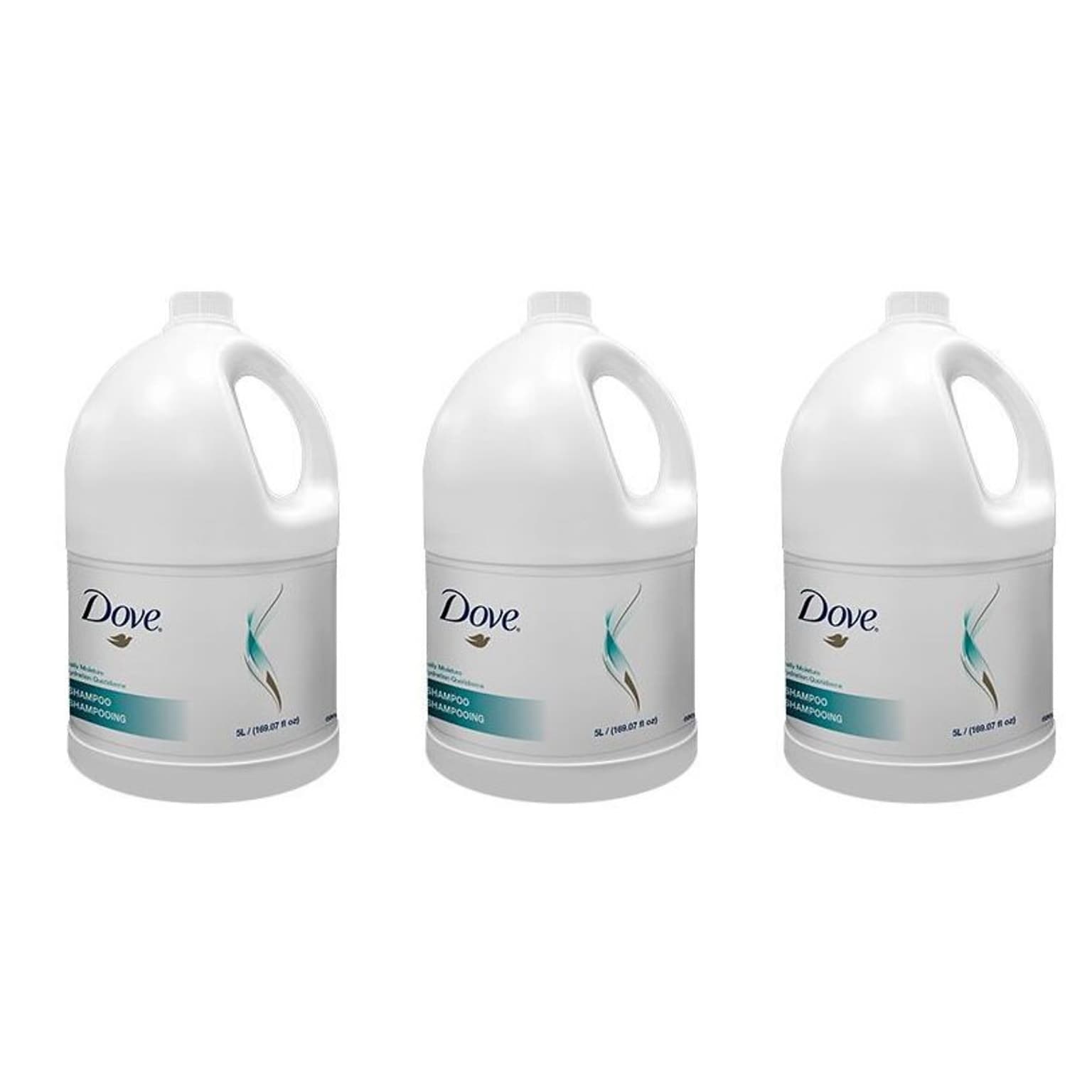 Dove Daily Moisture Shampoo, 5L, 3/Carton (GRPDOV-68739024)