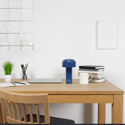 Simple Designs Mushroom Magic LED Table Lamp, Blue (LD1070-BLU)