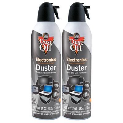 Dust-Off Jumbo Air Duster, 17 oz., 2/Pack (DPSJMB)