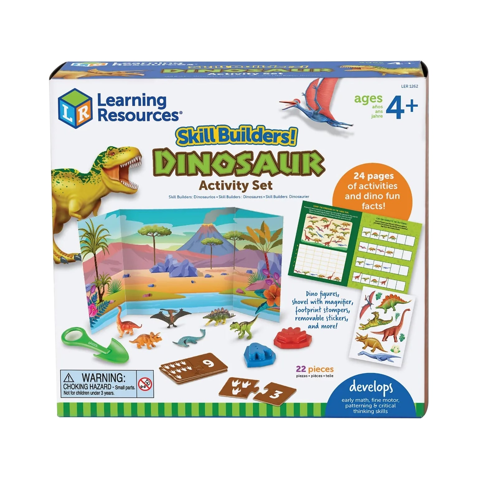 Learning Resources Skill Builders! Dinosaur Activity Set (LER1262)