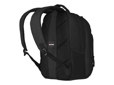 Wenger Upload Laptop Backpack, Black Polyester (64081001)