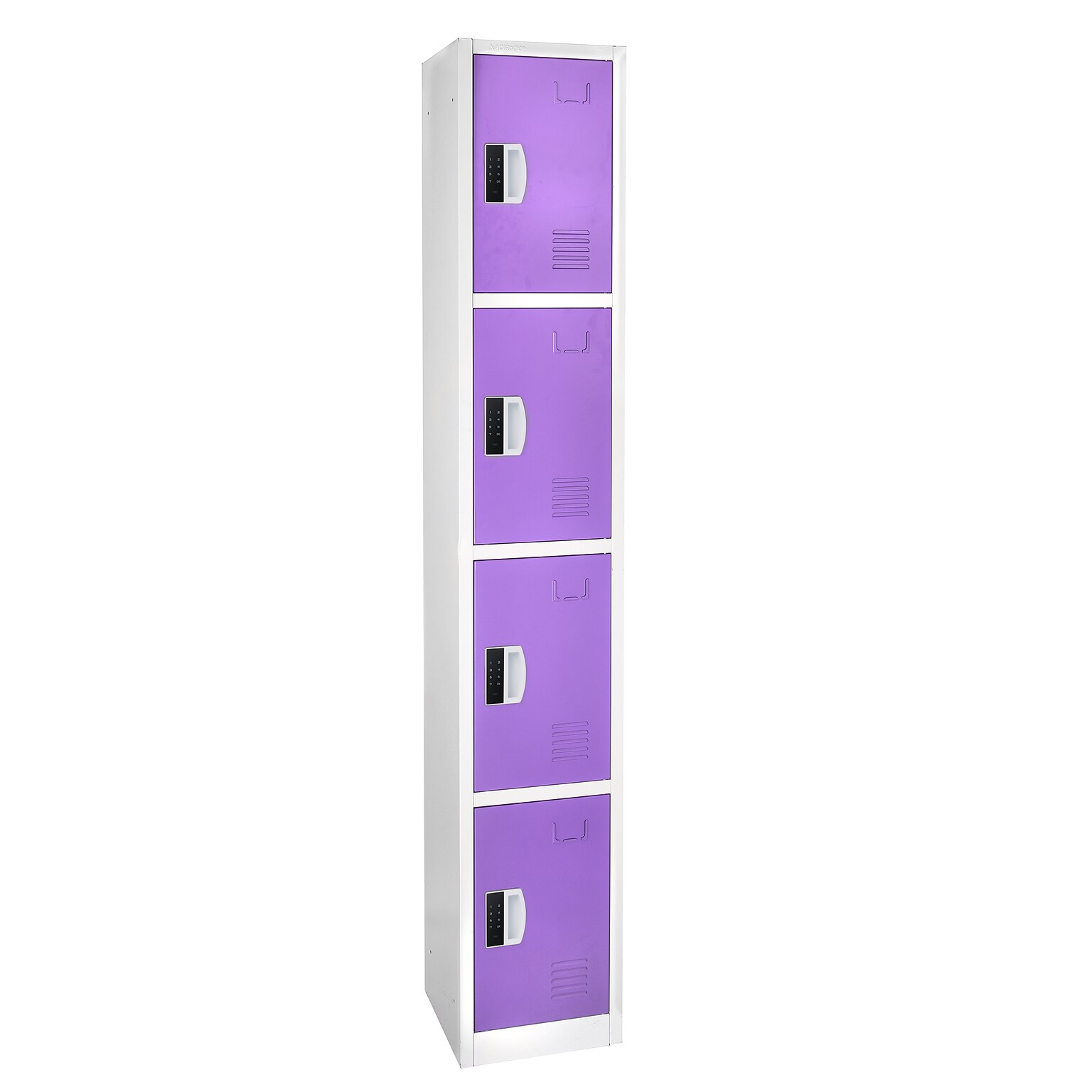 AdirOffice 72H 4-Tier Purple Storage Locker (ADI629-204-PUR-DL)