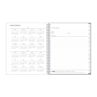 2026 Blue Sky Laila 8.5" x 11" Weekly & Monthly Planner, Plastic Cover (137273-26)
