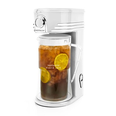 Nostalgia 12-Cups Automatic Drip Coffee Maker, White (NCIT3PLSWH6A)