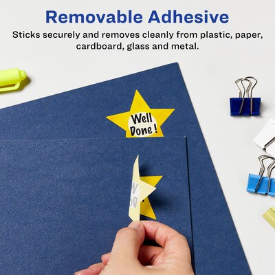 Avery Laser/Inkjet Burst Multipurpose Labels, .75 x .75, White, 1200 Labels/Pack (94610)