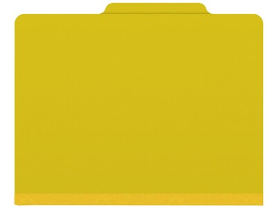 Medical Arts Press Pressboard Classification Folder, 2" Expansion, Letter Size, Yellow, 25/Box