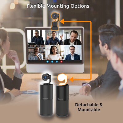 Toucan Video Conference System HD - Conference Speaker and 4 Microphones with detachable 1080P HD Camera - Black (TCSC100KU)