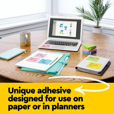 Post-it Pop-up Notes, 3" x 3", Floral Fantasy Collection, 100 Sheet/Pad, 18 Pads/Pack (R33018AUCP)