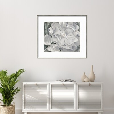 Amanti Art The White Calico Flower 1931 by Georgia O'Keeffe Wood Framed Wall Art Print, 41" x 36" (A42675530275)