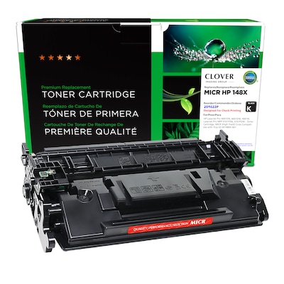 Clover Imaging Group Remanufactured Black High Yield MICR Toner Cartridge Replacement for HP 148X