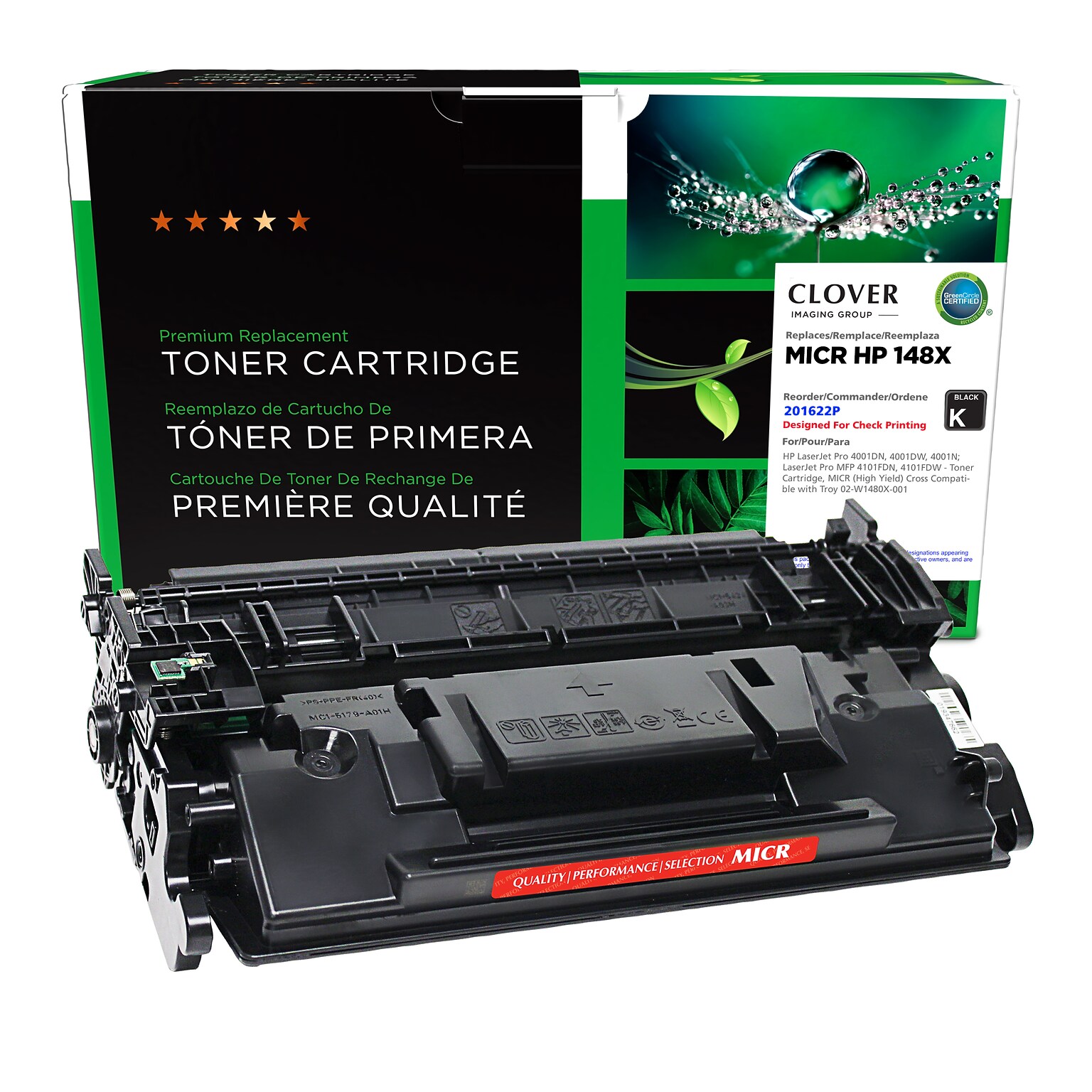 Clover Imaging Group Remanufactured Black High Yield MICR Toner Cartridge Replacement for HP 148X