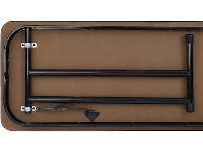 Correll 96W x 18D Foldable Training Room Table, Dry-Erase Markerboard, Frosty White/Black (ST1896DE-80)