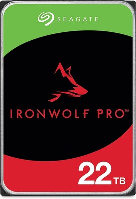 Seagate IronWolf Pro 22TB 3.5 SATA Internal Hard Drive (ST22000NT001)