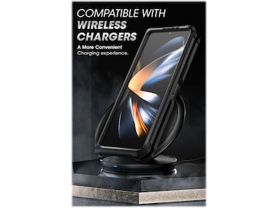 SUPCASE Unicorn Beetle Black Kickstand Case for Samsung Galaxy Z Fold4 (SUP-Galaxy2022-ZFold4-5G-Unicorn-SP-Blac)
