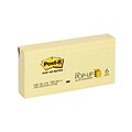 Post-it® Dispenser Pop-up Notes, Canary Yellow, Lined, 3 in x 3 in, 100 Sheets/Pad, 6 Pads/Pack (R33