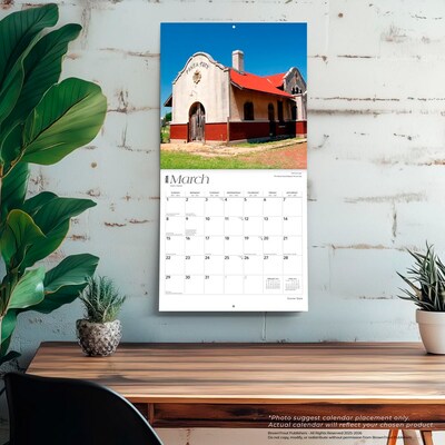 2026 BrownTrout Sooner State Oklahoma Places 12" x 12" Monthly Wall Calendar (9798330705641)