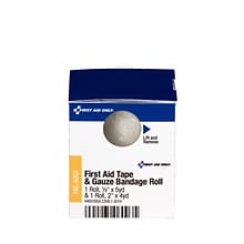 SmartCompliance First Aid Only Refill First Aid Tape & Conforming Gauze Bandage Roll, 0.5 x 5 yds.,