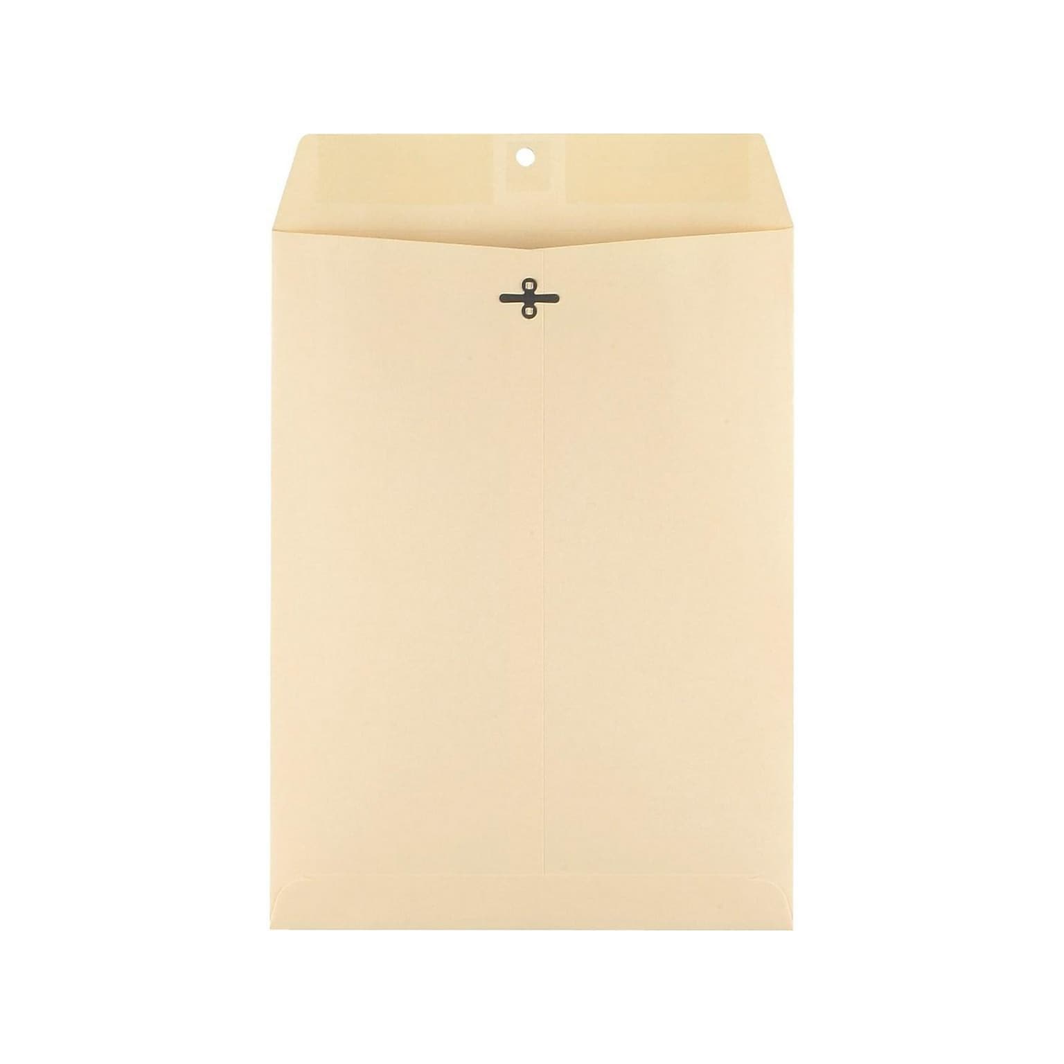 Staples 9 x 12 Extra-Heavyweight Clasp & Moistenable Envelopes, Manila, Strong Metal Clasp for Filing & Mailing, 100/Box