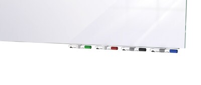 Ghent Aria OR Time Out Glass Dry-Erase Whiteboard, 18H x 24W (GRPARIASN12T-18)