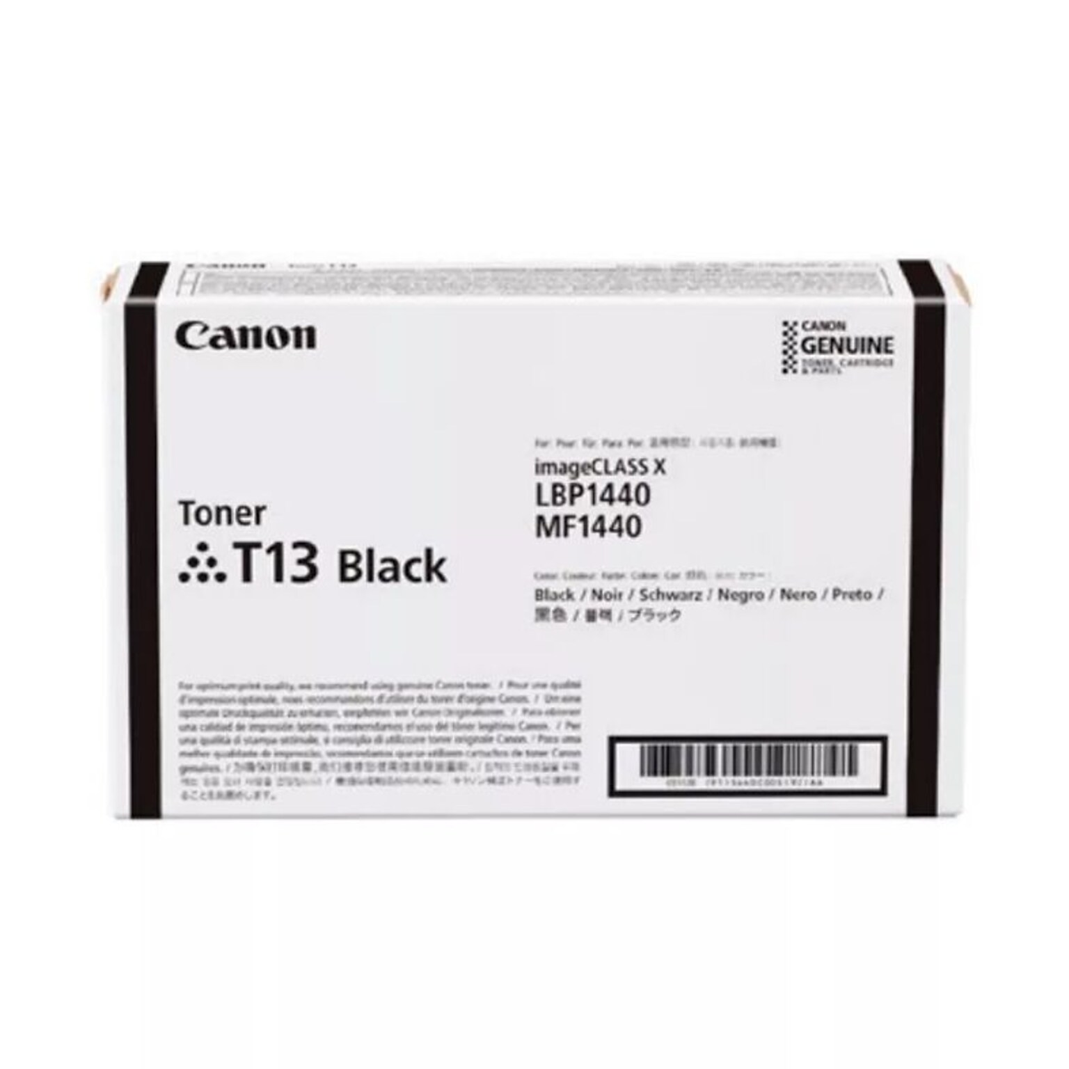 Canon T13 Black Standard Yield Toner Cartridge, Prints Up to 10,600 Pages(5640C005AA)