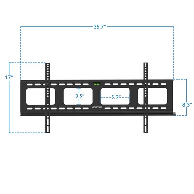 Mount-It! Heavy-Duty Ultra Low Profile TV Wall Mount with Locking Feature for 43" to 90" VESA Mount TVs (MI-305L)