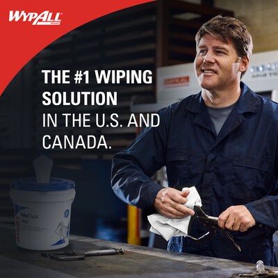 WypAll PowerClean WetTask Fabric Cleaning Wipers, 9" x 5.8", White, 250 Sheets/Roll, 6/Carton (53850)