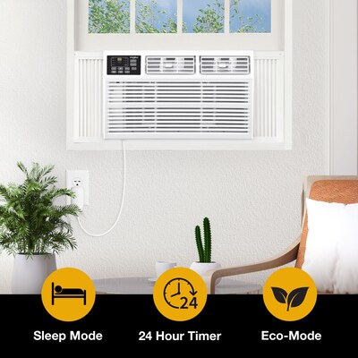 Whirlpool 230-Volt 18,000 BTU Window Air Conditioner with Remote, White (WHHW182BW)