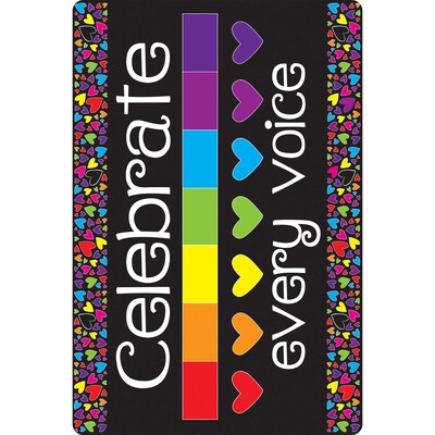 Ashley Smart Poly Computer Mouse Pad, 8" x 10", Celebrate Every Voice, 6/Pack (ASH12503-6)