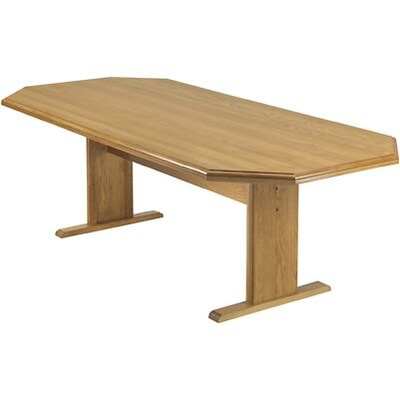 Lesro Conference Room Groupng w/Octagnal Tables in Medium Oak Finish;120" Octagnal Table,Radius Edge