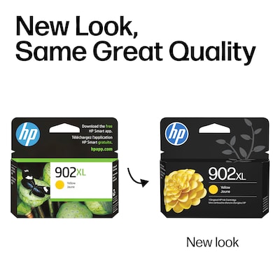 HP 902XL Yellow High Yield Ink Cartridge, Prints Up to 750 Pages (T6M10AN#140)