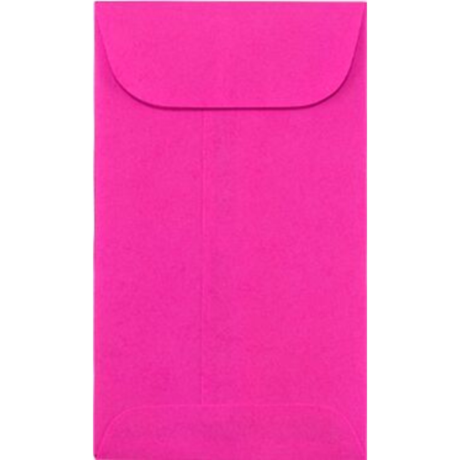 LUX #5 1/2 Coin Envelopes (3 1/8 x 5 1/2) 500/Box, Bright Fuchsia (512CO-BP-500)