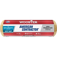 Wooster Brush American Contractor Paint Roller Cover, 9L, 0.38 Nap, Dozen (00R5620090)